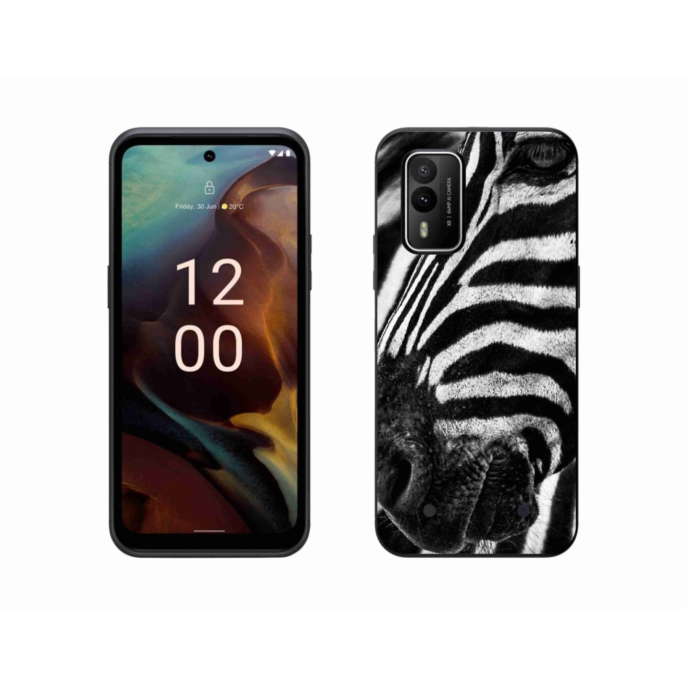 Zselés borítás mmCase a Nokia XR21 készülékhez - zebra
