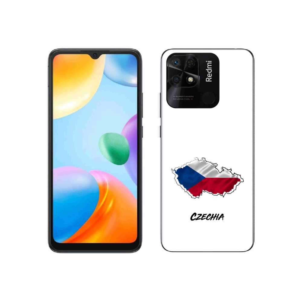 Gél borítás mmCase a Xiaomi Redmi 10C-hez - Csehország fehér háttér