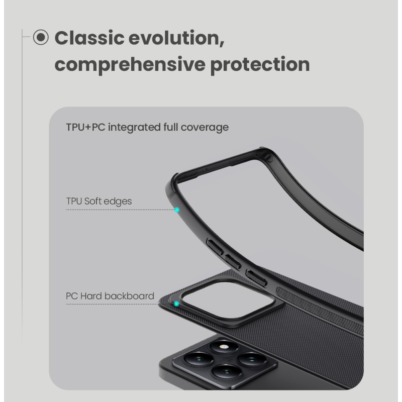 Nillkin Super Frosted PRO hátlap a Xiaomi 14T számára Mélyzöld