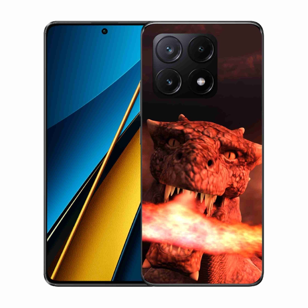 Gél borítás mmCase a Xiaomi Poco X6 Pro 5G számára - sárkány
