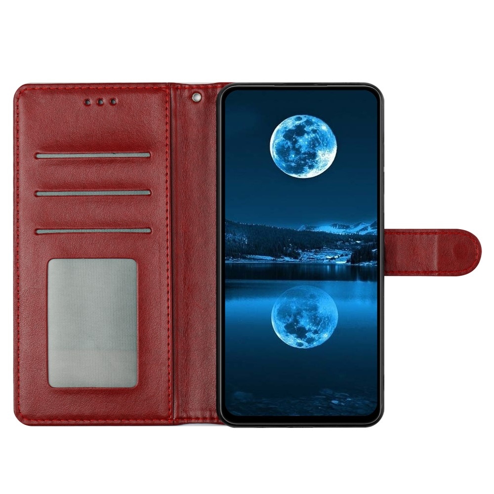 Vérrögök könyv tok Samsung Galaxy S25 Edge készülékhez - piros