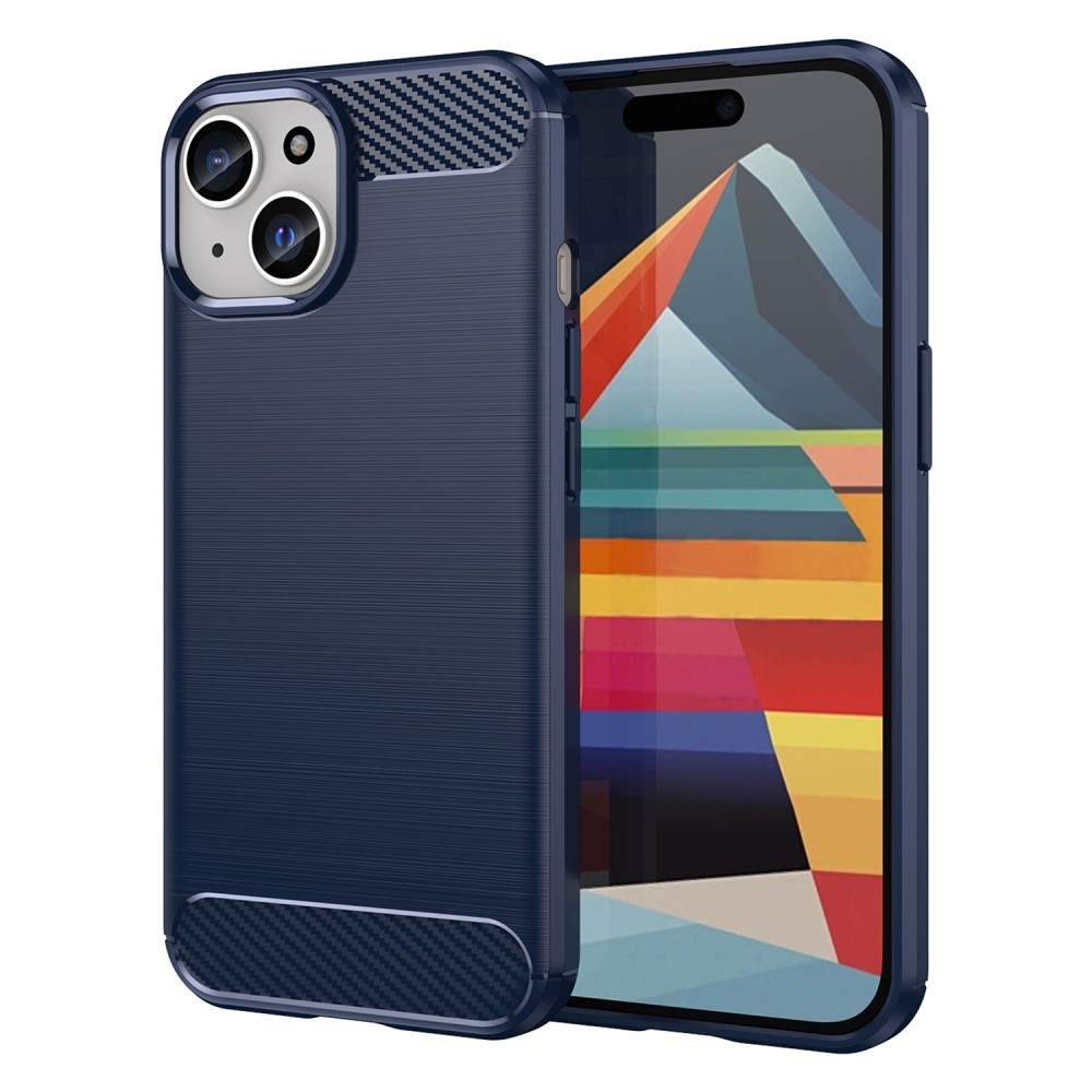 Szénálló zselés tok iPhone 15 készülékhez - kék