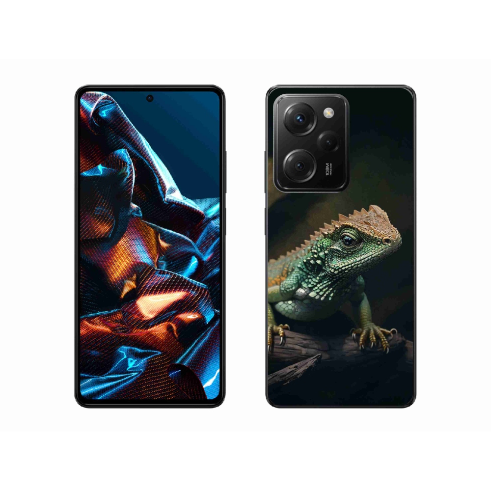 Gél borítás mmCase a Xiaomi Poco X5 Pro 5G számára - gyík