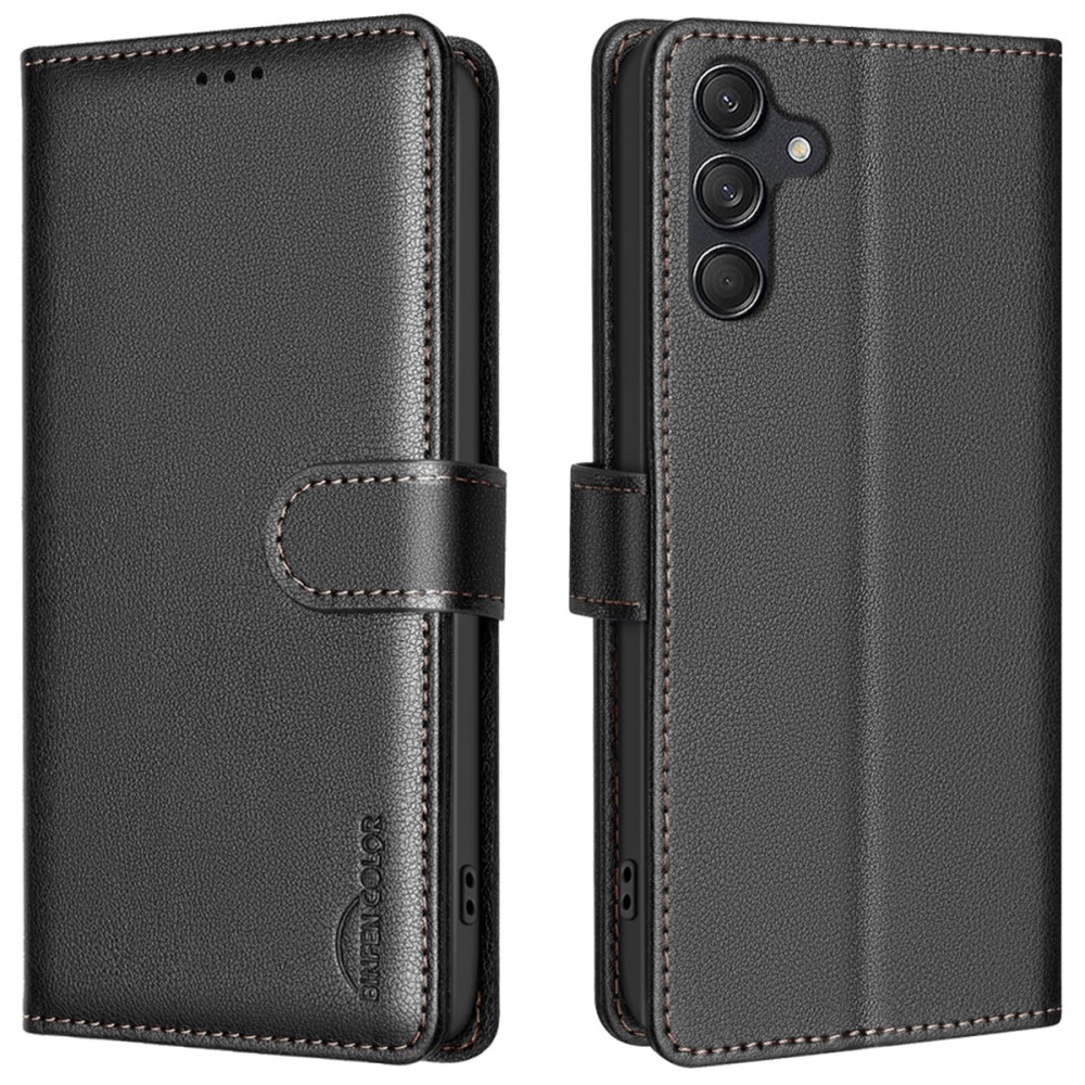 BINFEN könyvtáska Samsung Galaxy A36 5G - fekete