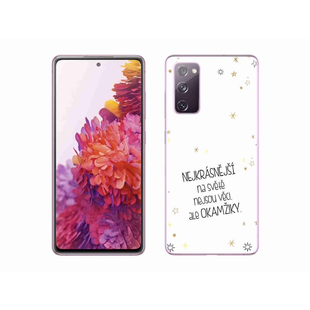 Gél borítás mmCase Samsung Galaxy S20 FE - idézem 4 fehér háttér
