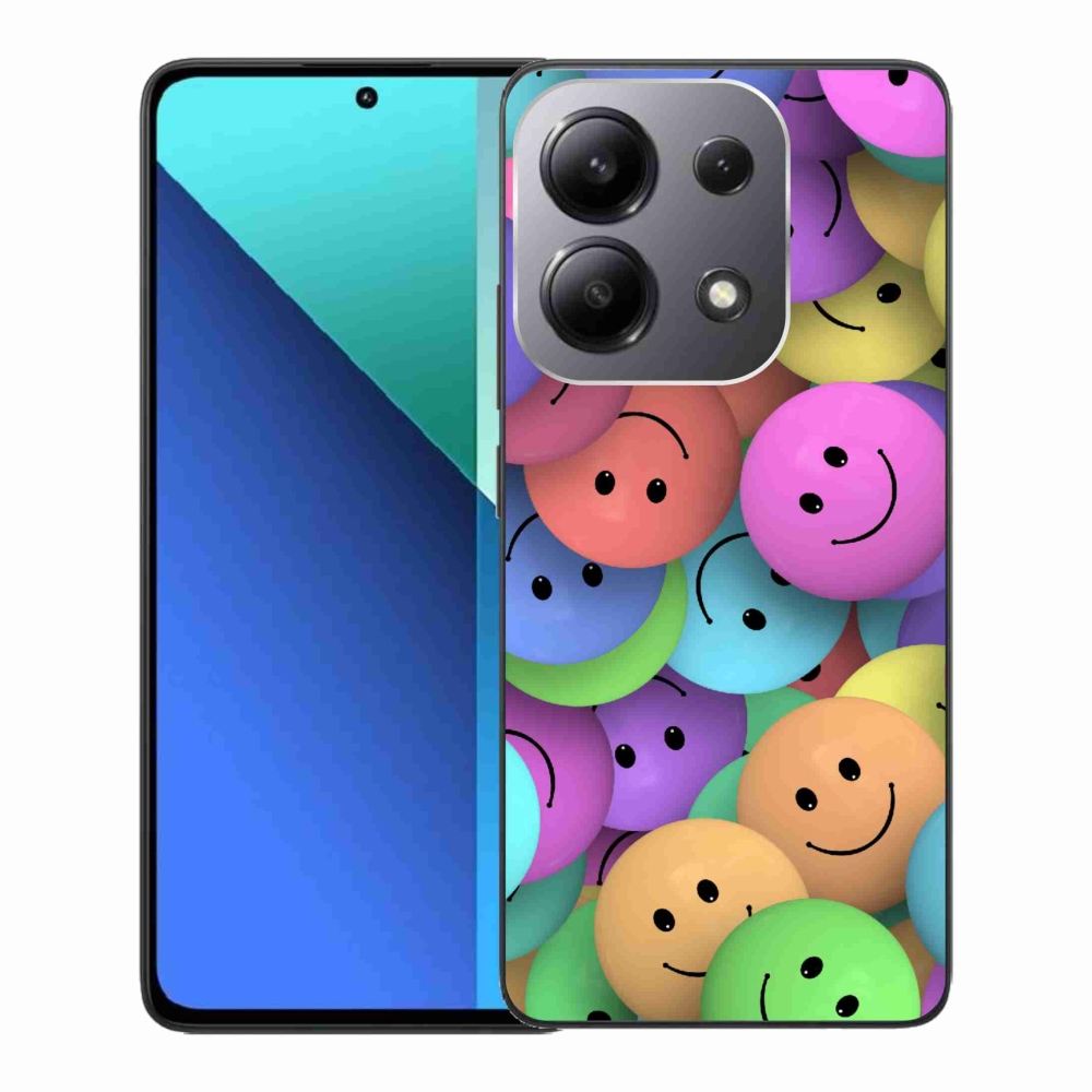 Gél borítás mmCase a Xiaomi Redmi Note 13-hoz - színes smiley-k