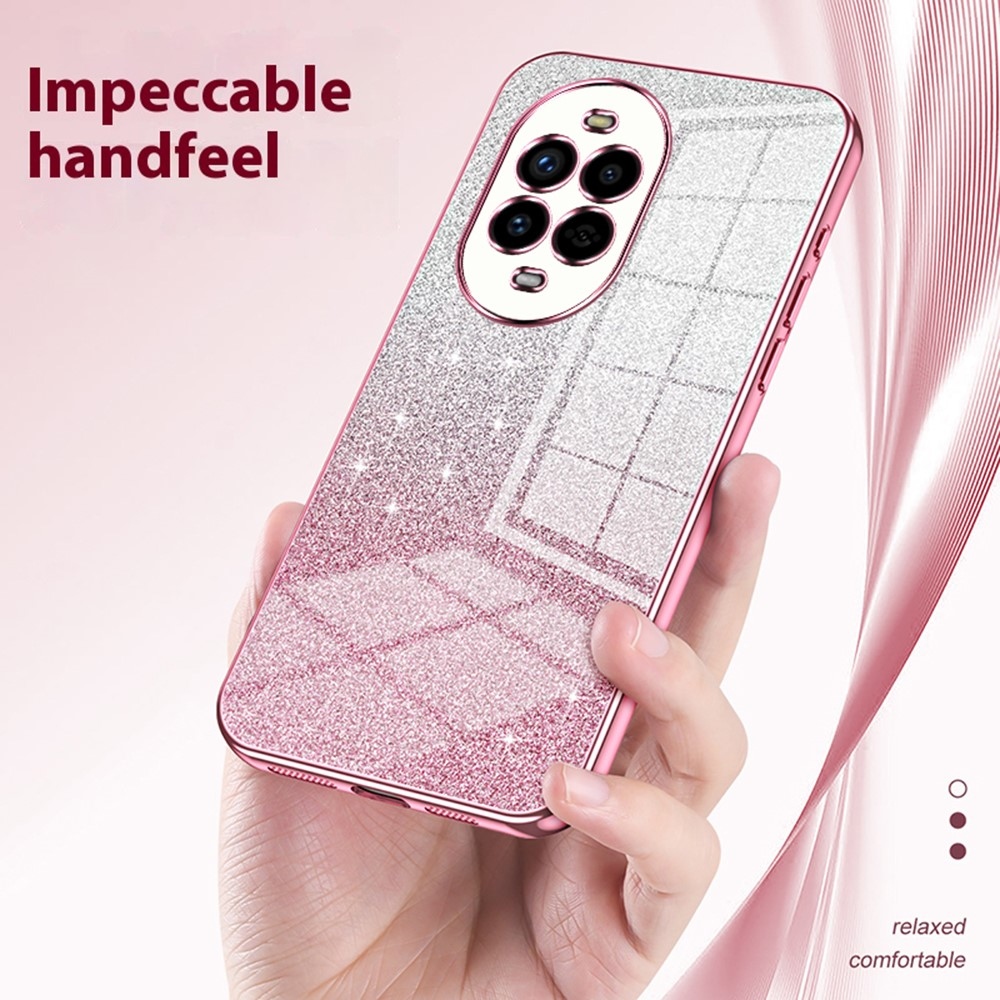 Vágott zselés csillogó tok a Huawei Nova 13 Pro 5G számára - rózsaszín