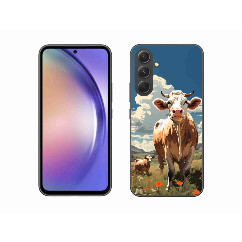 Zselés borítás mmCase Samsung Galaxy A54 5G - tehenek a réten