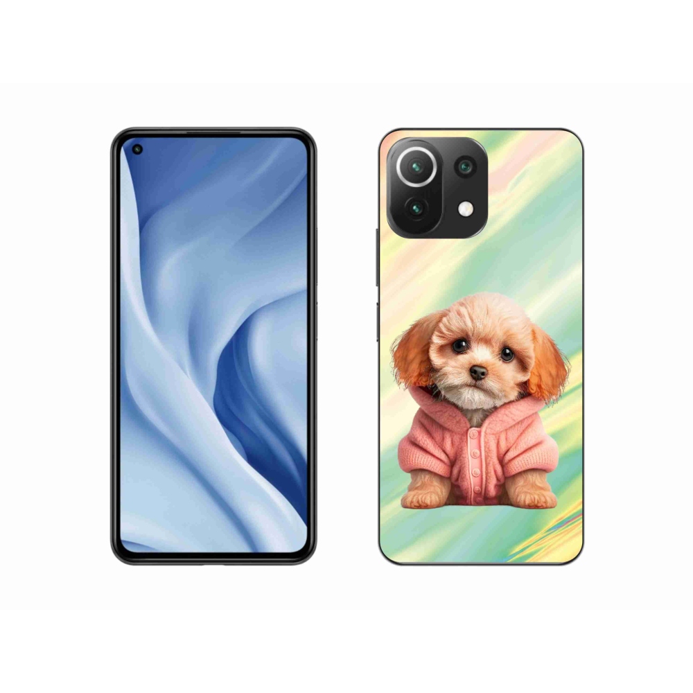 Gél borítás mmCase a Xiaomi 11 Lite 5G NE számára - pulóveres kiskutya