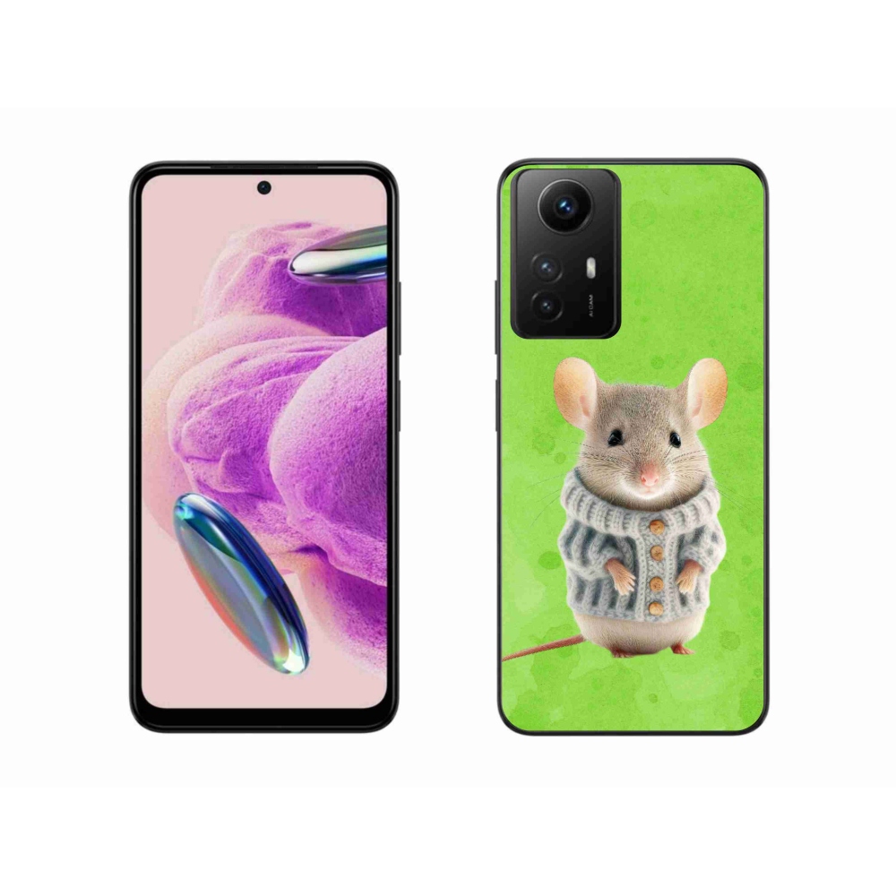 Gél borítás mmCase a Xiaomi Redmi Note 12S-hez - egér pulóverben