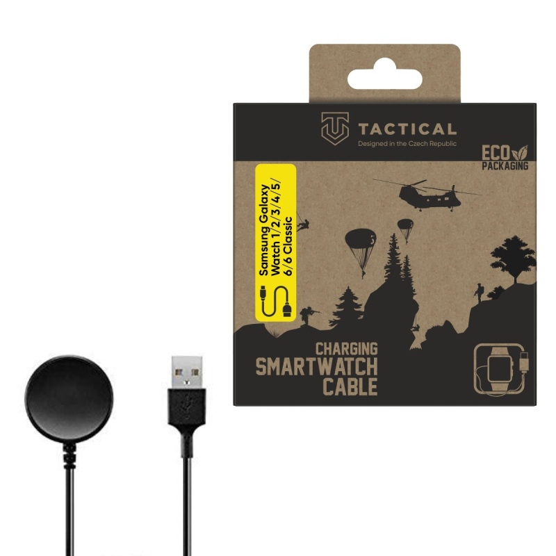 Taktikai USB töltőkábel Samsung Galaxy Watch 1/2/3/4/5/6/6/6 Classic órához