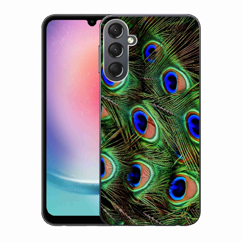 Zselés borítás mmCase Samsung Galaxy A24 készülékhez - pávatoll