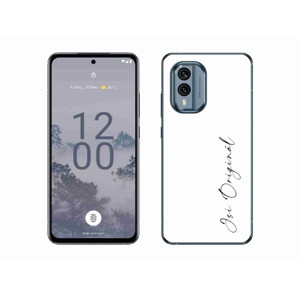 Zselés borító mmCase a Nokia X30 5G készülékhez - te vagy az eredeti fehér háttér