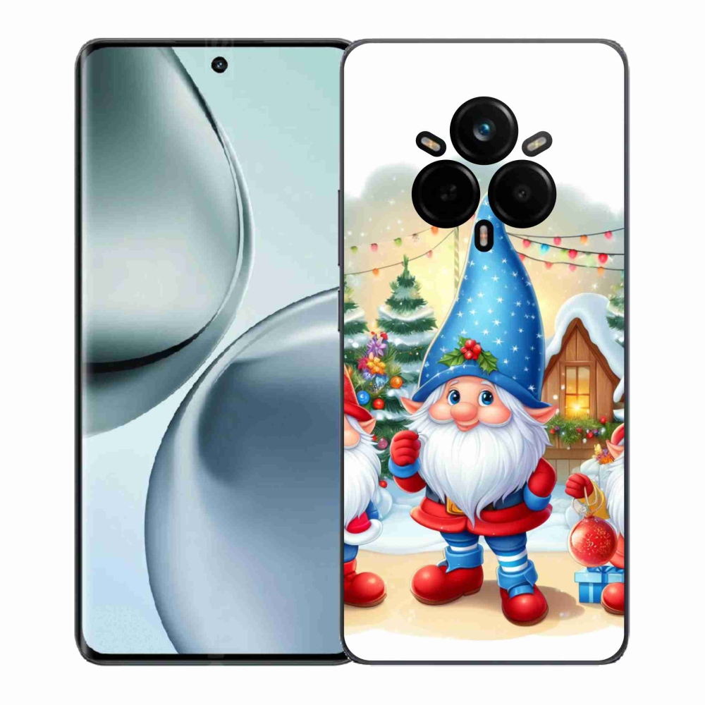Gél borítás mmCase a Realme 14 Pro 5G számára - Karácsonyi manók