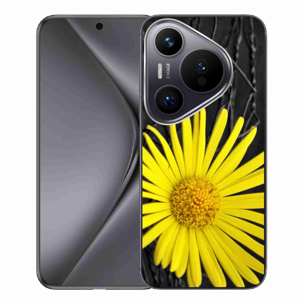 Zselés borítás mmCase a Huawei Pura 70 Pro készülékhez - sárga virág