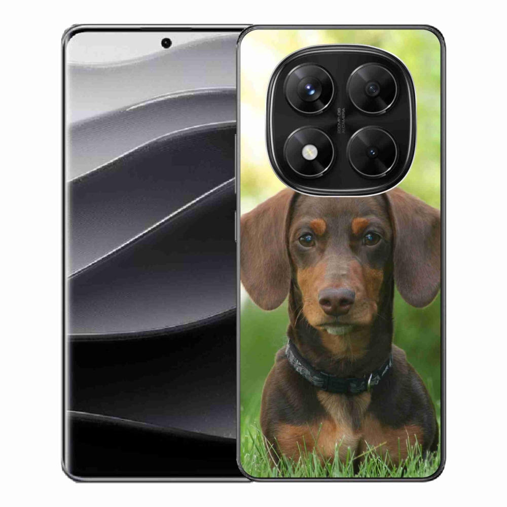 Zselés borítás mmCase a Xiaomi Redmi Note 14 Pro 5G/Poco X7 5G számára - barna tacskó