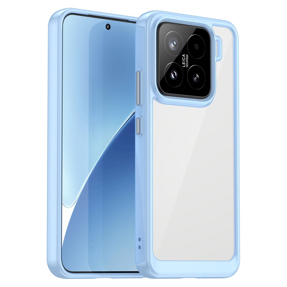 Gél tok fix hátlappal Xiaomi 15-hez - kék