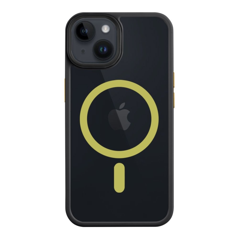 Taktikai MagForce Hyperstealth 2.0 borító iPhone 14 fekete/sárga színű készülékhez