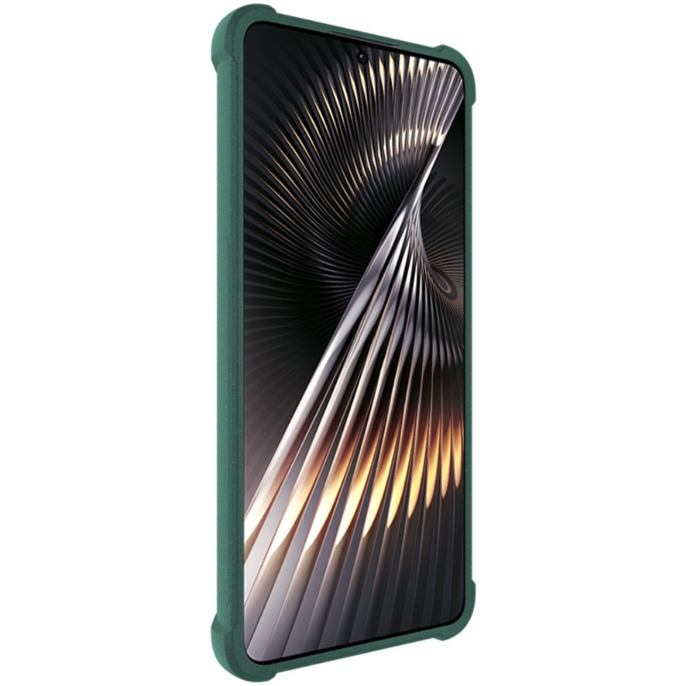 IMK matt zselés tok megerősített sarkokkal a Xiaomi Poco F6-hoz - zöld