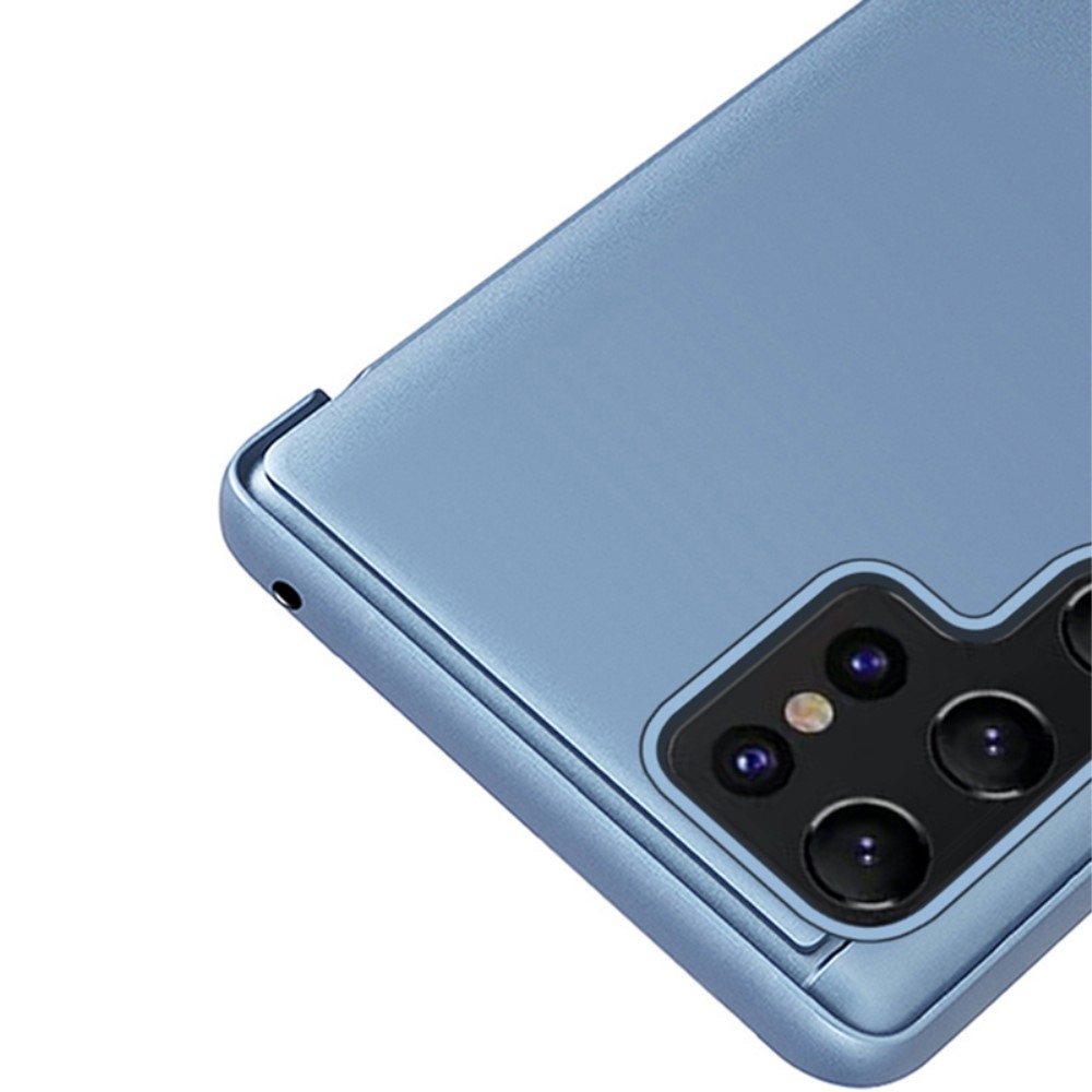Átlátszó zárófedél matt előlappal a Samsung Galaxy S24 Ultra készülékre - kék
