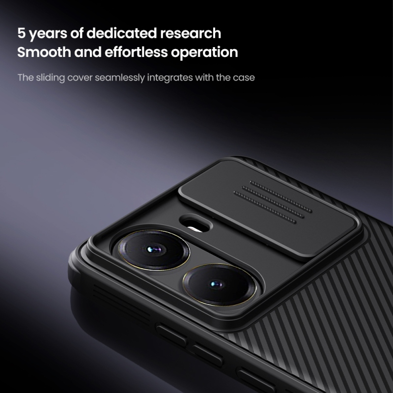 Nillkin CamShield PRO hátlap a Poco X7 Pro 5G számára Fekete