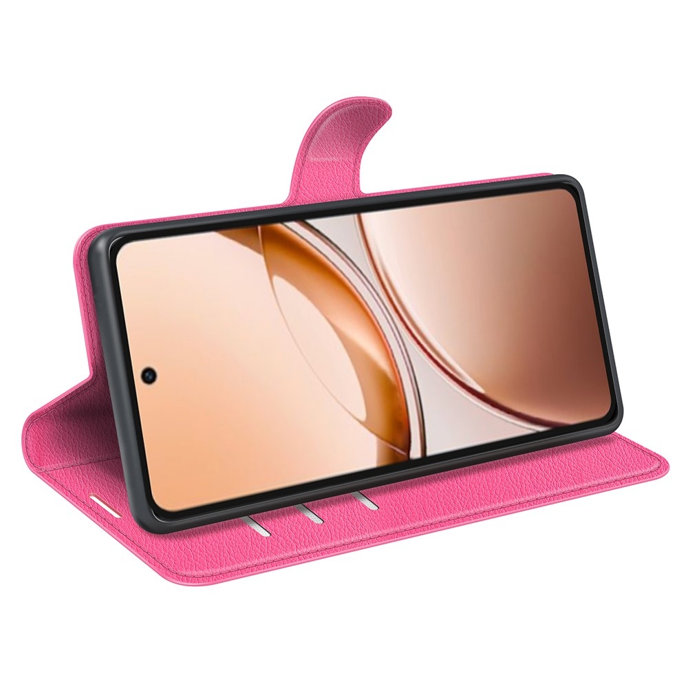 Litchi könyv tok Vivo V50 Lite 4G/5G - rózsa
