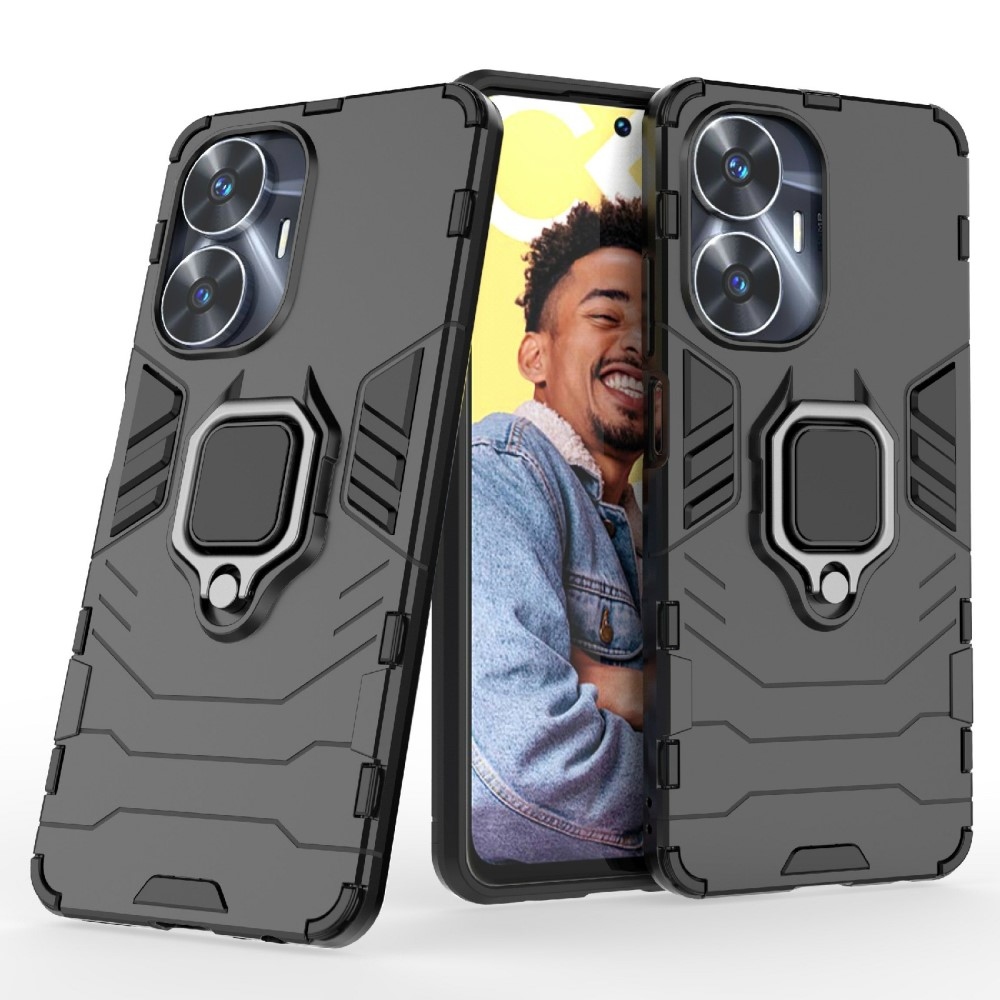 Guardy tartós borító a Realme C55 készülékhez - fekete