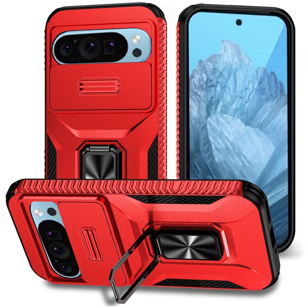 Tartós fedél a Google Pixel 10 Pro/9 Pro/9 Pixel 10 Pro/9-hez - piros