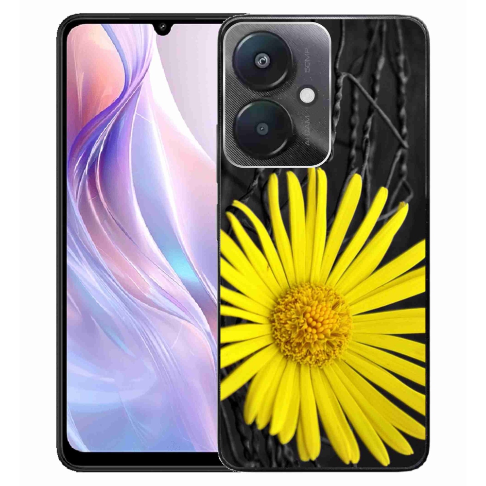 Gél borítás mmCase a Xiaomi Redmi 13C 5G-hez - sárga virág