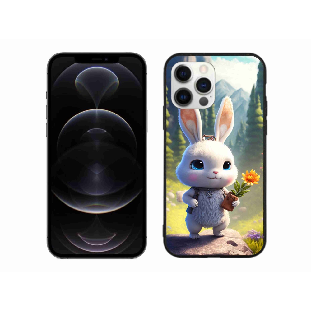 Gél borítás mmCase iPhone 12 Pro Max készülékhez - aranyos nyuszi