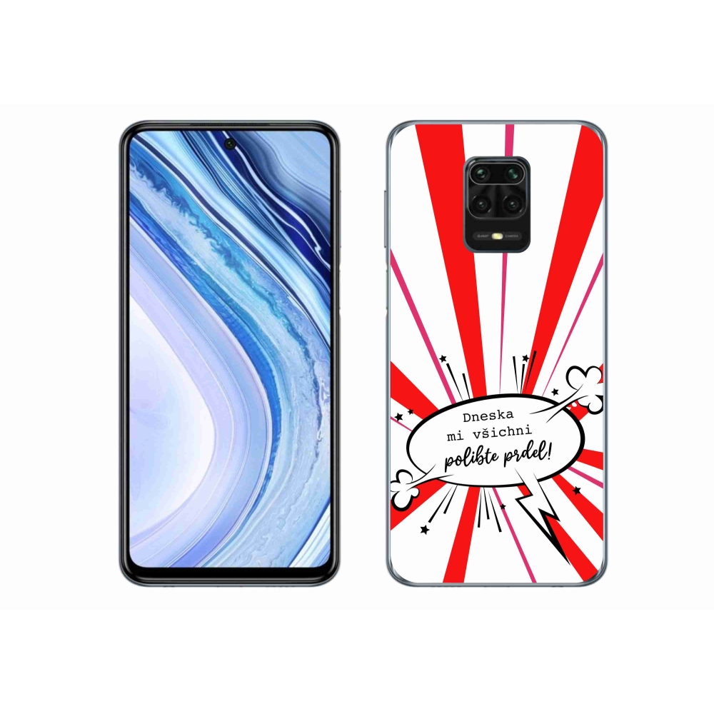 Gél borító mmCase a Xiaomi Redmi Note 9 Pro készülékhez - vicces szöveg 15 fehér háttérrel
