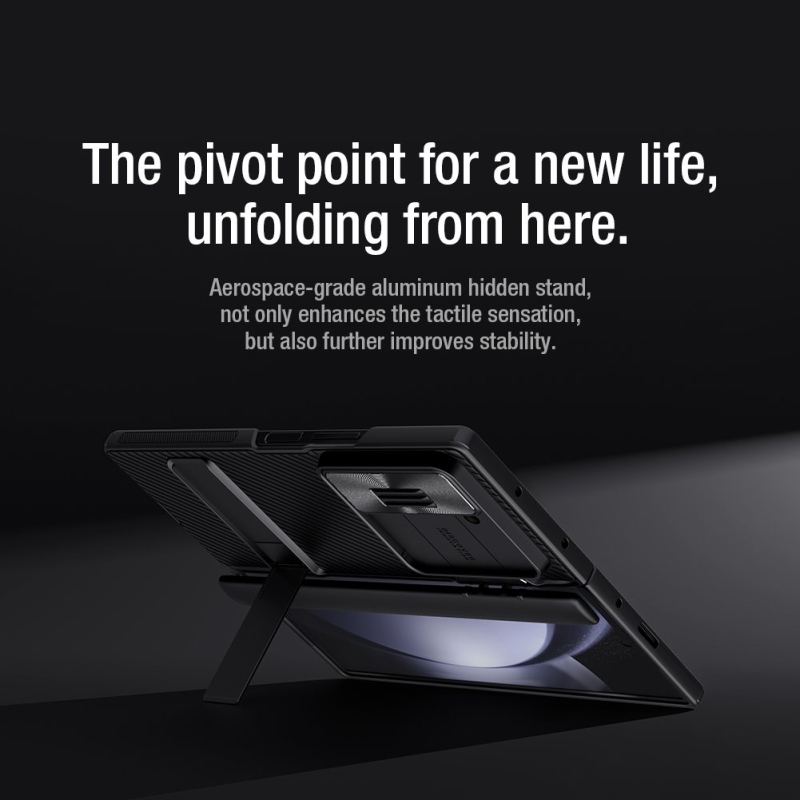 Nillkin CamShield FOLD Stand Back Cover a Samsung Galaxy Z Fold 6-hoz Fekete fekete