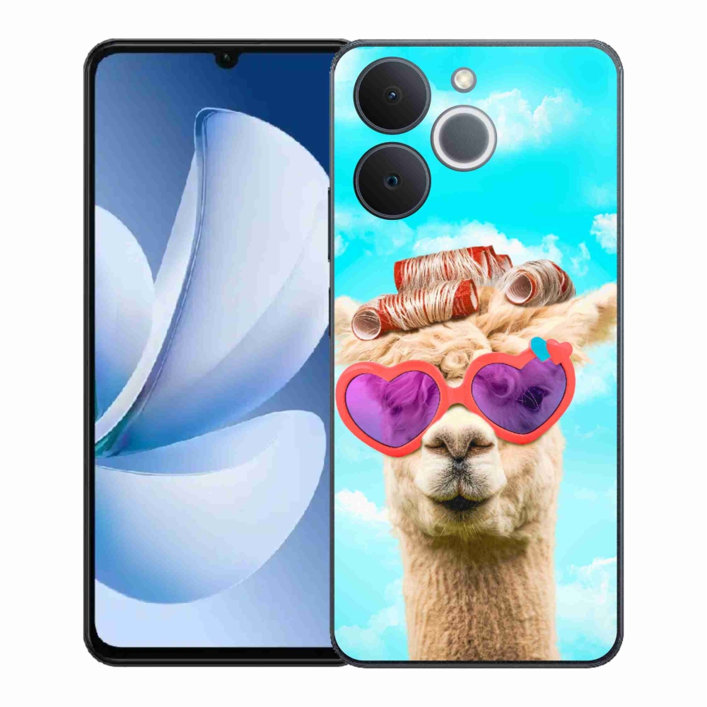 Zselés borítás mmCase a Realme Note 70T-hez - szemüveges láma