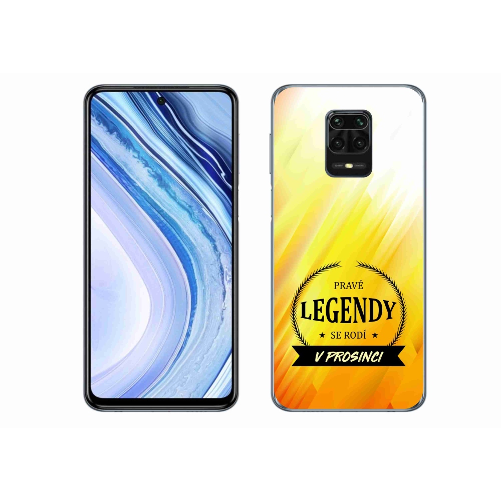 Gél borítás mmCase a Xiaomi Redmi Note 9 Pro - Legendák decemberben sárga háttérrel