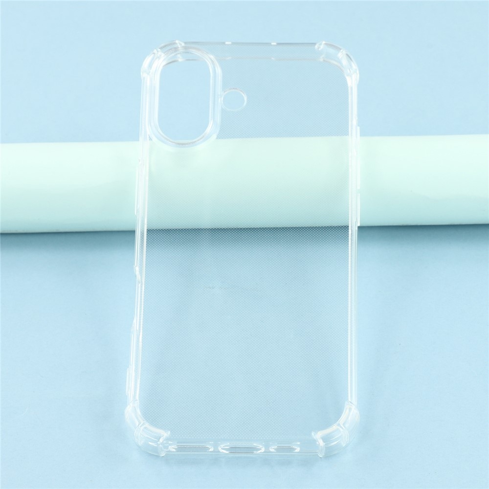 Átlátszó zselés tok megerősített sarkokkal iPhone 17 készülékhez