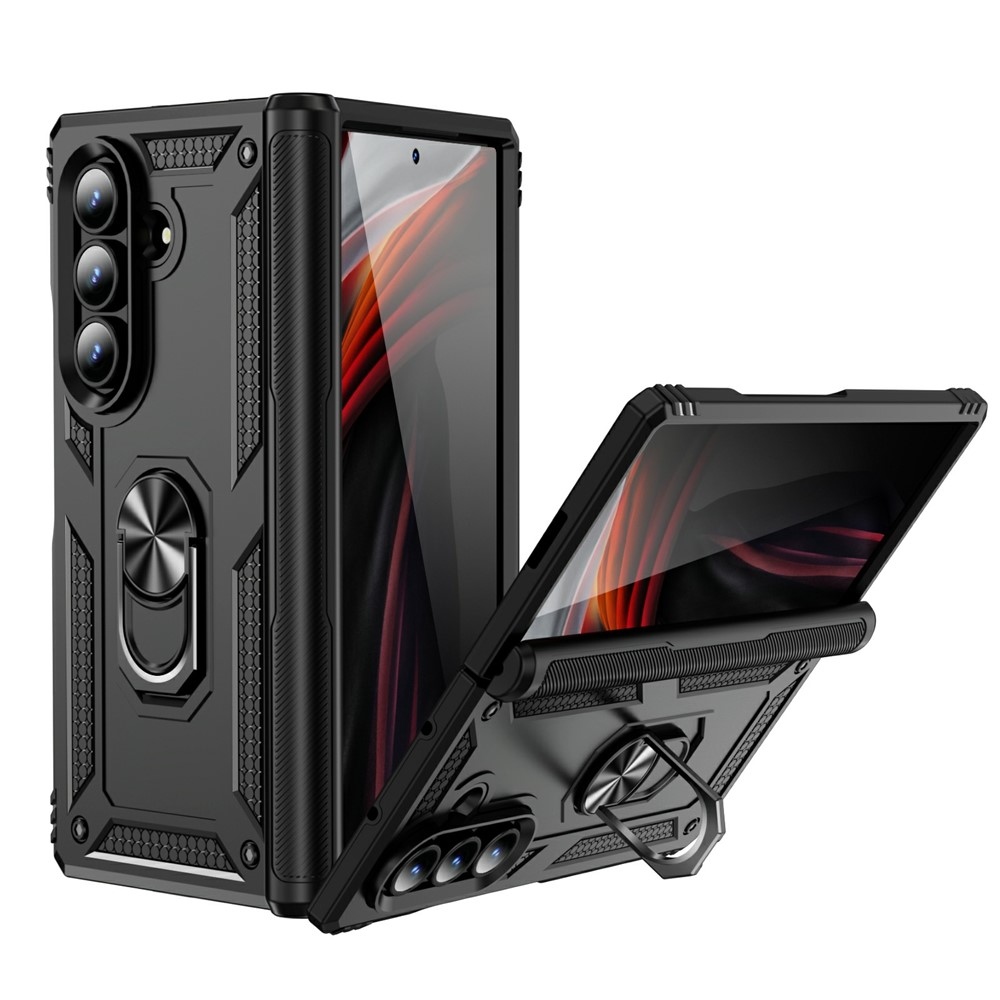 Gyűrűálló borítás Samsung Galaxy Z Fold7 5G készülékhez - fekete