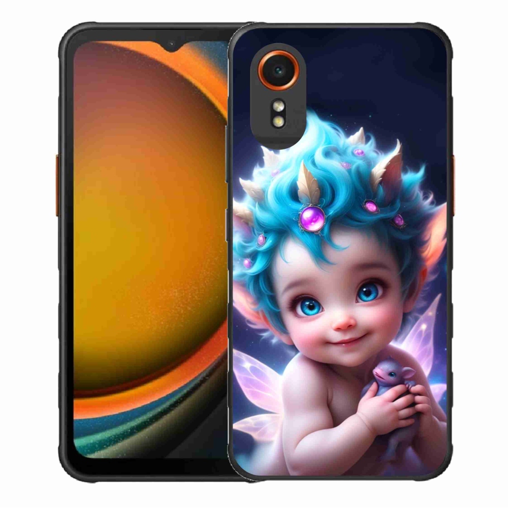 Gél borítás mmCase Samsung Galaxy Xcover 7 - baba pillangószárnyakkal