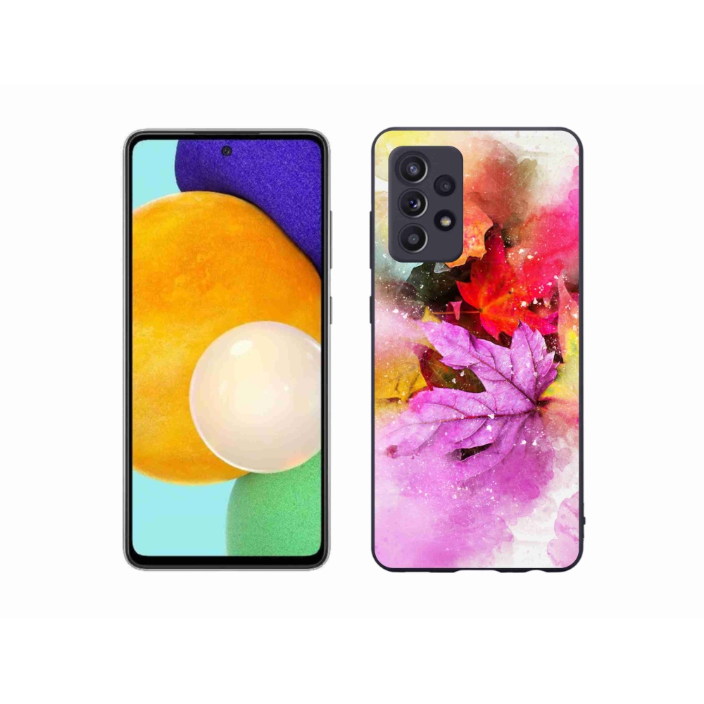 Zselés borítás mmCase Samsung Galaxy A52s 5G - színes levelek