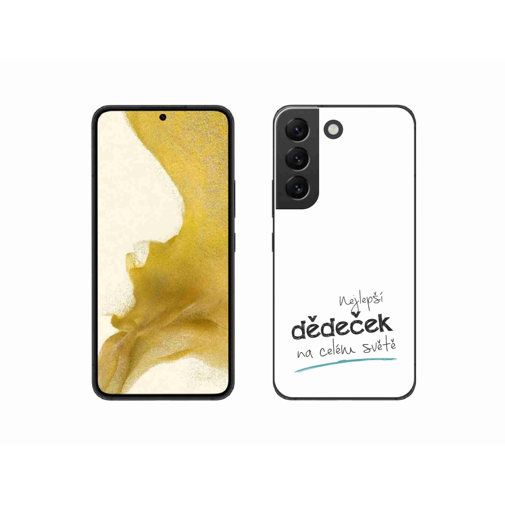 Gél borító mmCase Samsung Galaxy S22 5G - a legjobb nagypapa 3 fehér háttérrel