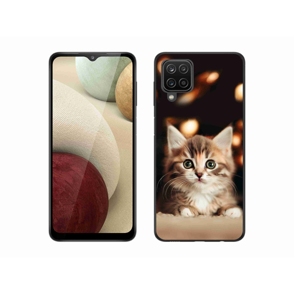 Gél borítás mmCase Samsung Galaxy M12 készülékhez - aranyos cica 2