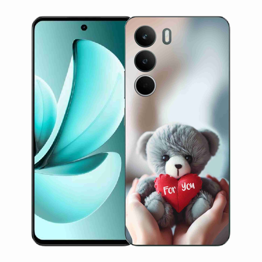 Gél borítás mmCase a Realme C71-hez - mackó a szerelmeseknek