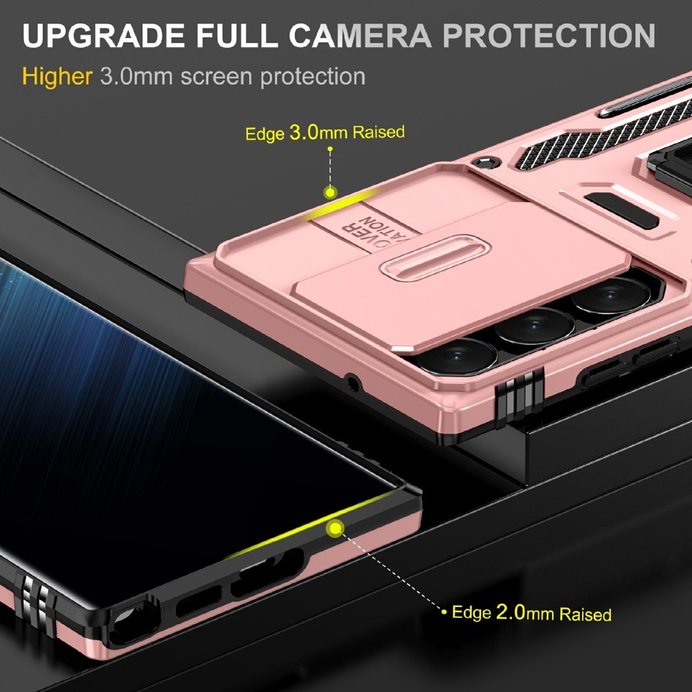 Gyűrűk tartós borítása Samsung Galaxy S25 Ultra készülékhez - rózsaarany