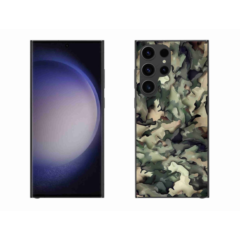 Zselés borítás mmCase Samsung Galaxy S23 Ultra 5G - terepszínű minta 9