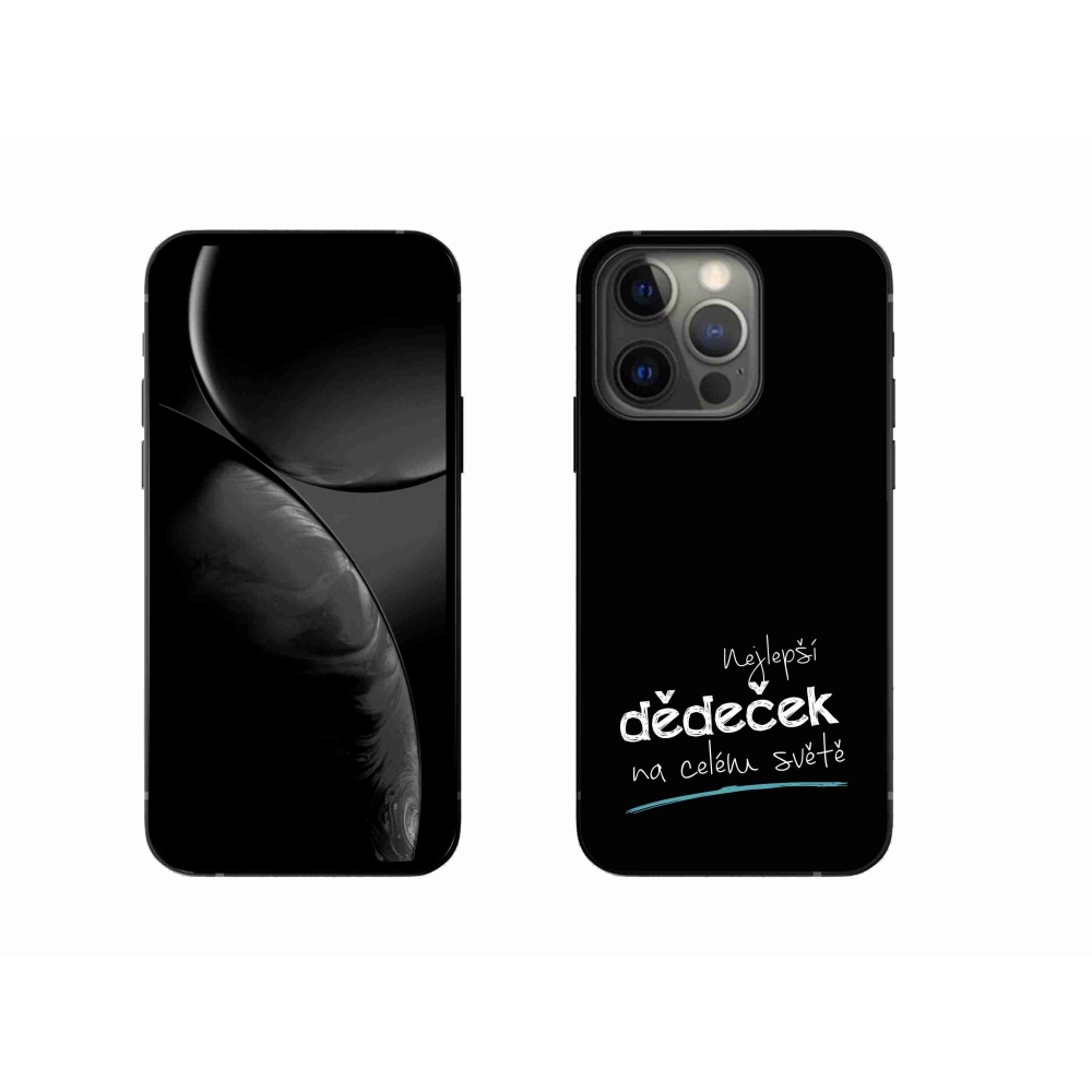 Gél borítás mmCase iPhone 13 Pro 6.1 készülékhez - Legjobb nagypapa 3 fekete háttér