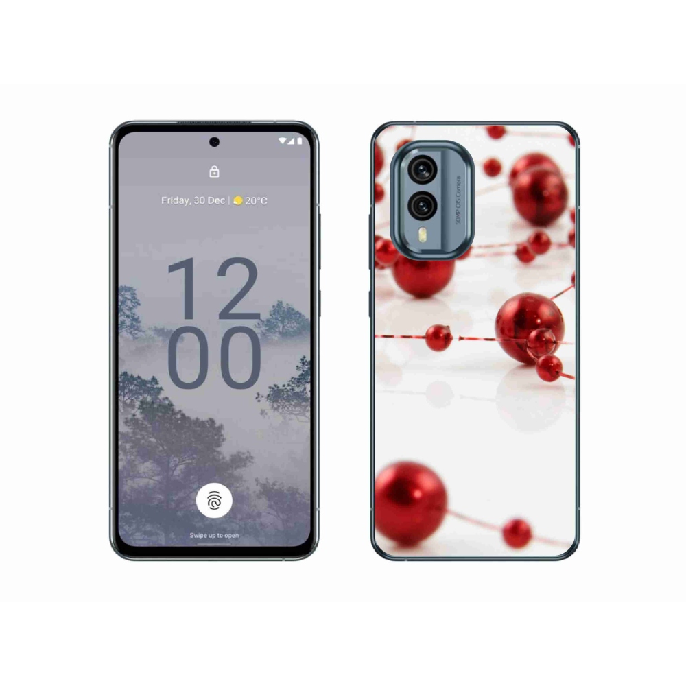 Zselés borítás mmCase a Nokia X30 5G készülékhez - karácsonyi lánc