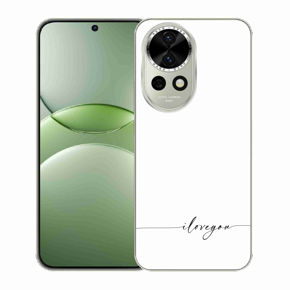 Gél borító mmCase a Huawei Nova 13 5G számára - Szeretlek fehér háttérrel