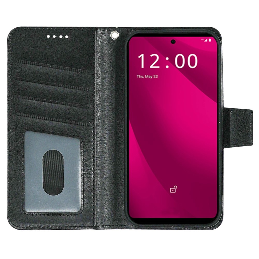 Erős könyves tok T-Mobile T Phone 2 Pro készülékhez - fekete