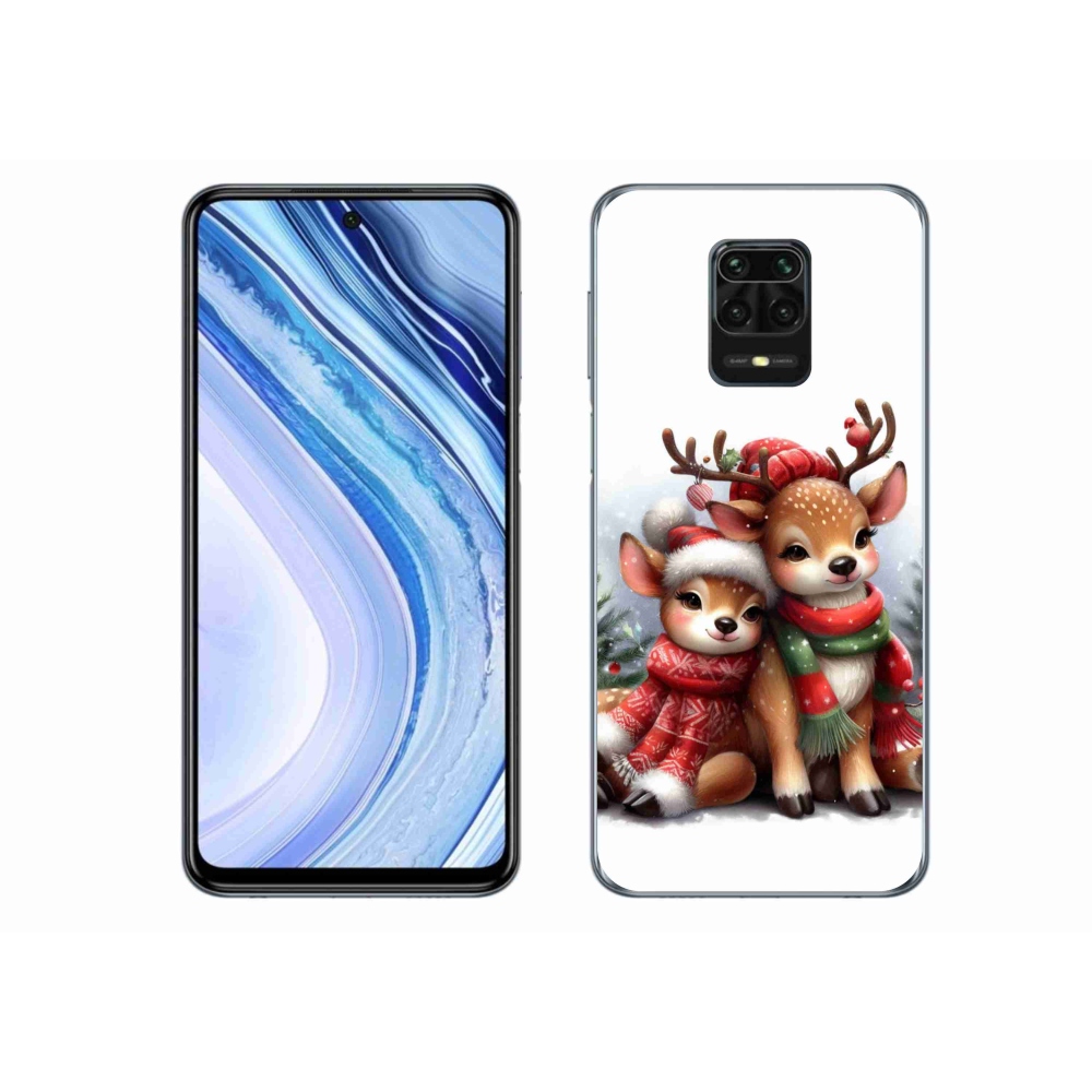 Gél borítás mmCase a Xiaomi Redmi Note 9 Pro számára - karácsonyi rénszarvas