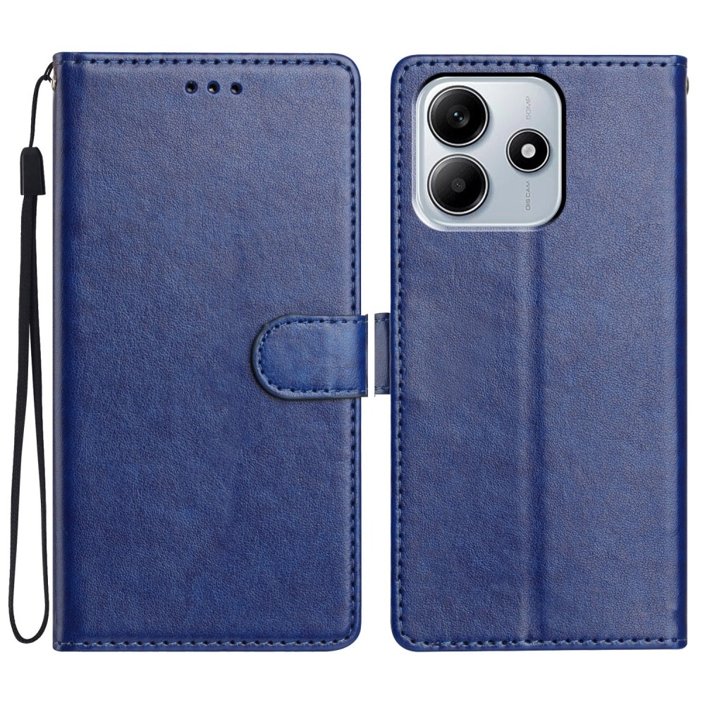 Vérrögök könyv tok a Xiaomi Redmi Note 14 5G-hez - kék