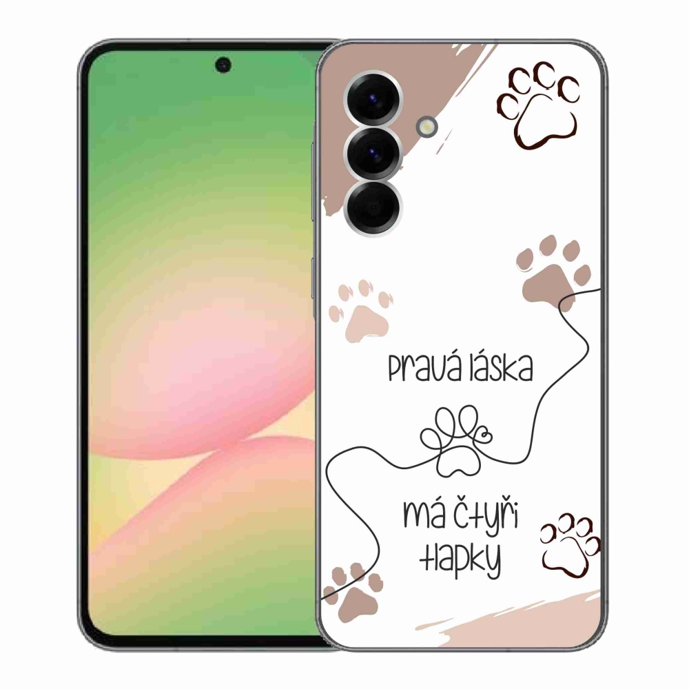 Gél borítás mmCase Samsung Galaxy A56 5G - kutya motívum 1 fehér háttér
